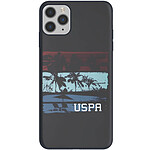 U.S Polo Coque pour iPhone 11 Pro Max Tricolor Summer Antichoc Noir