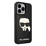 Karl Lagerfeld Coque pour iPhone 13 Pro Max Bi-matière Bords Rehaussés Noir