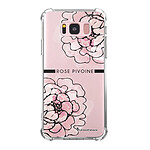 LaCoqueFrançaise Coque Samsung Galaxy S8 Plus anti-choc souple angles renforcés transparente Motif Rose Pivoine