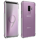 Avizar Pack Protection Galaxy S9 Plus Coque Souple + Film Verre Trempé 9H Transparent