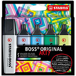 STABILO Etui de 5 de surligneurs BOSS ORIGINAL ARTY couleurs froides