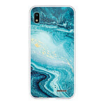 Evetane Coque Samsung Galaxy A10 360 intégrale transparente Motif Bleu Nacré Marbre Tendance