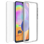 Avizar Coque Samsung Galaxy A31 Protection Arrière Rigide + Avant Souple Transparent