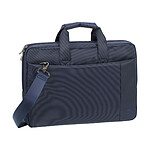 Rivacase Sacoche pour Ordinateur Portable 13,3" 2 Compartiments avec Sangle Amovible Bleu