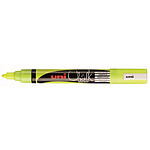 UNI-BALL Marqueur craie Pointe conique moyenne CHALK Marker PWE5M 1,8 - 2,5mm Jaune Fluo x 12