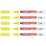 EDDING Marqueur Craie Liquide 4085 Jaune fluo Pointe Ronde 1-2 mm x 5