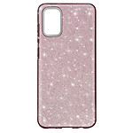 Avizar Coque Samsung Galaxy A02s Paillette Amovible Silicone Semi-rigide Rose