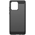 Avizar Coque pour Motorola Moto G84 Effet Carbone Silicone Flexible Antichoc  Noir