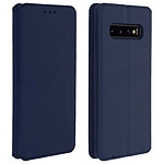 Avizar Housse Samsung Galaxy S10 Étui Folio Portefeuille Fonction Support - bleu nuit