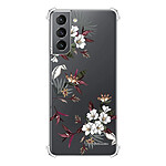 LaCoqueFrançaise Coque Samsung Galaxy S21 5G anti-choc souple angles renforcés transparente Motif Fleurs Sauvages