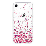 Evetane Coque iPhone Xr 360 intégrale transparente Motif Confettis De Coeur Tendance