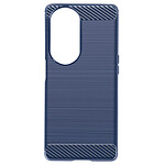 Avizar Coque pour Oppo A98 5G Effet Carbone Silicone Flexible Antichoc  Bleu Nuit