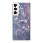 Evetane Coque Samsung Galaxy S22 5G 360 intégrale transparente Motif Lune Attrape Rêve Tendance