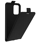 Avizar Étui pour Redmi 10 et 10 2022 Clapet Vertical Porte-carte Effet Lisse Noir