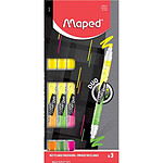 MAPED Surligneur FLUO'PEPS PEN DUO, blister de 3