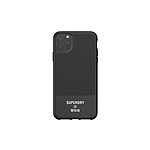 Superdry Coque pour Apple iPhone 11 Pro Max Collection Canvas en TPU Noir