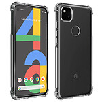 Avizar Pack Protection Google Pixel 4A Coque Souple + Verre Trempé Transparent