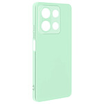 Avizar Coque pour Xiaomi Redmi Note 13 5G Semi-rigide Mat avec Dragonne Vert Pâle