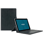 Mobilis Coque de protection folio universelle avec clavier Bluetooth français 9-11'' - Noir