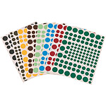 JPC Sachet 8 feuilles A5 gommettes / rond Assorties