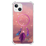 Evetane Coque iPhone 13 Mini anti-choc souple angles renforcés transparente Motif Attrape rêve rose