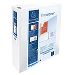 EXACOMPTA Classeur PP personnalisable Kreacover - 4 anneaux en D 60mm - A4 maxi - Blanc