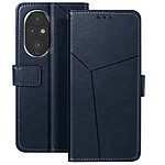 Avizar Etui Clapet pour Honor 200 Portefeuille Support Vidéo Bleu Nuit