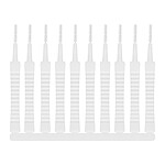 Avizar Pack de 10x Brosses de Nettoyage Nylon pour Smartphone Ports de Charge Blanc