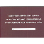 ELVE Registre des entrées / Sorties EHPAD 21 x29,7 cm horizontal 96p