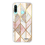 Evetane Coque Huawei P30 Lite/ P30 Lite XL 360 intégrale transparente Motif Marbre Rose Losange Tendance