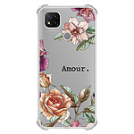 LaCoqueFrançaise Coque Xiaomi Redmi 9C Silicone antichocs Solides coins renforcés  transparente Motif Amour en fleurs