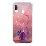 Evetane Coque Samsung Galaxy A20e 360 intégrale transparente Motif Attrape rêve rose Tendance