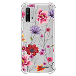 Evetane Coque Xiaomi Redmi 9T anti-choc souple angles renforcés transparente Motif Fleurs Multicolores