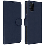 Avizar Étui Samsung Galaxy M51 Protection avec Porte-carte Fonction Support Bleu