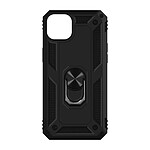 Avizar Coque pour iPhone 14 Plus Antichoc Bi-matière Bague Support Vidéo  noir