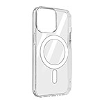 Avizar Coque pour MagSafe pour iPhone 14 Pro Cercle magnétique Rigide Transparent