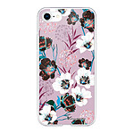 LaCoqueFrançaise Coque iPhone 7/8/ iPhone SE 2020 360 intégrale transparente Motif Fleurs parme Tendance