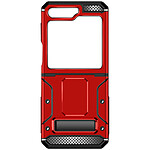 Avizar Coque Antichoc pour Samsung Galaxy Z Flip 5 Anti-chutes 3m Béquille Support  Rouge