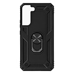 Avizar Coque pour Samsung Galaxy S22 Plus Antichoc Bi-matière Bague Support Vidéo  Noir