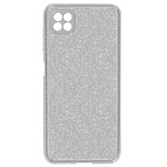 Avizar Coque pour Samsung Galaxy A22 5G Paillette Amovible Silicone Semi-rigide argent