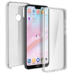 Avizar Coque Huawei P20 Lite Protection Silicone + Arrière Polycarbonate - Transparent