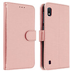 Avizar Housse Samsung Galaxy A10 Étui Portefeuille Support Stand Rose gold