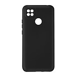 Avizar Coque pour Xiaomi Redmi 10A Silicone Semi-rigide Finition Soft-touch Fine  Noir