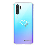 LaCoqueFrançaise Coque Huawei P30 Pro/ P30 Pro New Edition silicone transparente Motif Coeur Blanc Amour ultra resistant