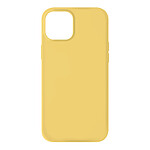 Avizar Coque iPhone 13 Mini Silicone Semi-rigide Finition Soft-touch jaune