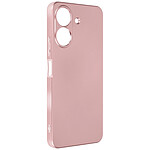 Avizar Coque pour Xiaomi Redmi 13C flexible effet métallisé intérieur doux Rose