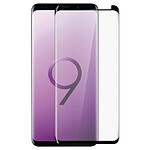 Avizar Film Galaxy S9 Verre trempé 9H Incurvé 5D Full Cover Protection Contours Noirs