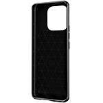 Avizar Coque pour Xiaomi Redmi 12C Renforcée Souple Carbone Effet Brossé  Noir