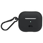 CASE MATE Coque pour Airpods 3 Tough en Silicone avec Accrochage Métallique Noir