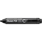 PENTEL Marqueur permanent NXN50 rétractable, noir x 12